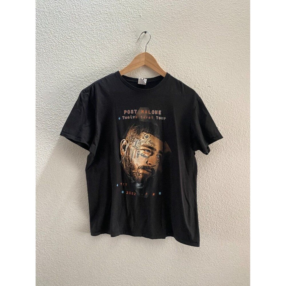 Post Malone Twelve Carat Tour 2022 T-Shirt Women's Large Band Concert Tour